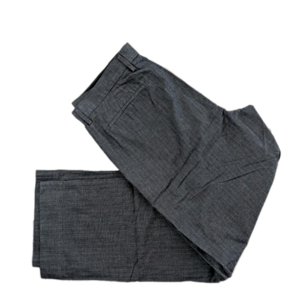 Banana Republic Pants Womens Pinstriped Gray Cotton Size 34/32 (31 Actually)